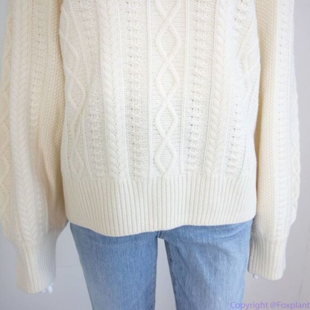 Madewell Hollydene Ruffle-Shoulder Pullover‎ Sweater, women's size XXL - Picture 6 of 16